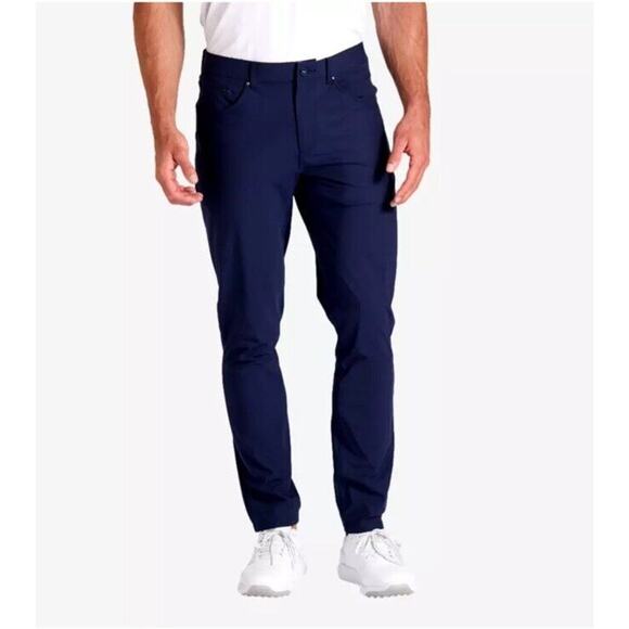 $90 NWT Puma Men’s 101 Golf Pants #531103 50+ UPF 5 Pocket- Navy -30/32 - Picture 1 of 4